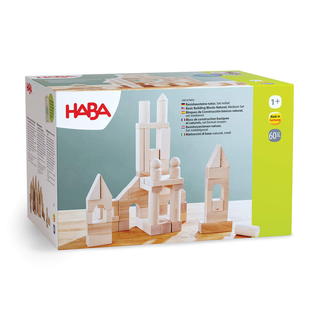 Large Natural Wood Starter Blocks Set | HABA USA