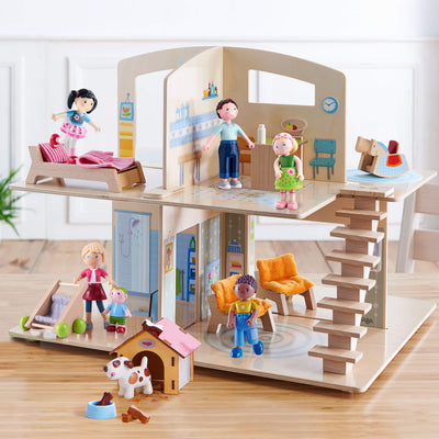 Little Friends Family Fun Dollhouse Bundle with Doghouse - HABA USA