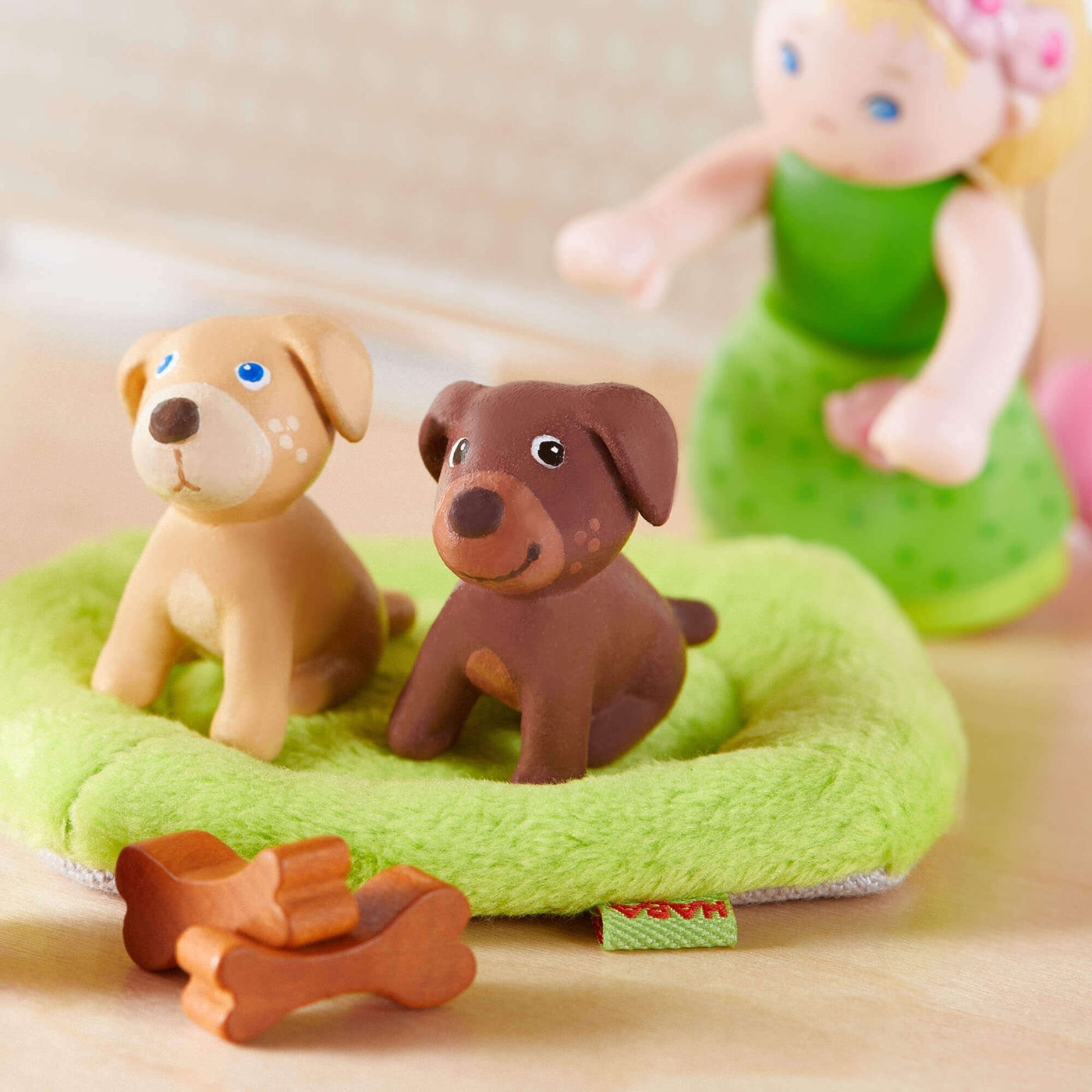 HABA Little Friends Puppy Love Playset with doll Mali