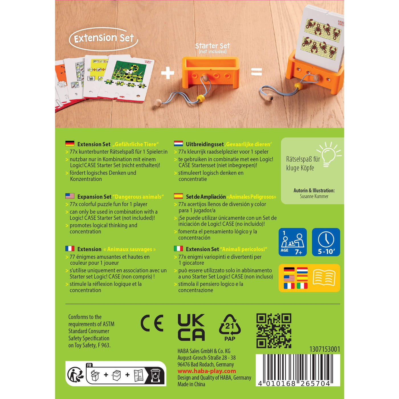 Back of Logic! CASE Expansion Set - Dangerous Animals box