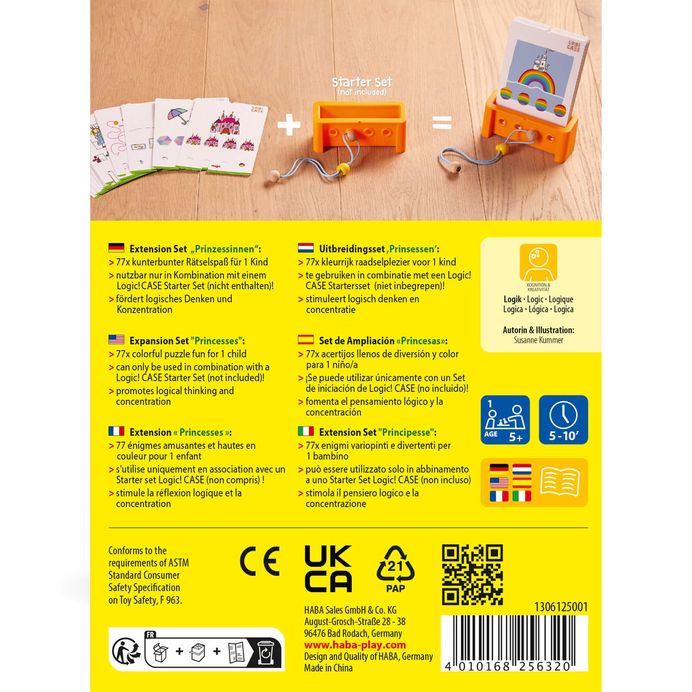 Logic! CASE Expansion Set - Princesses - back of game box