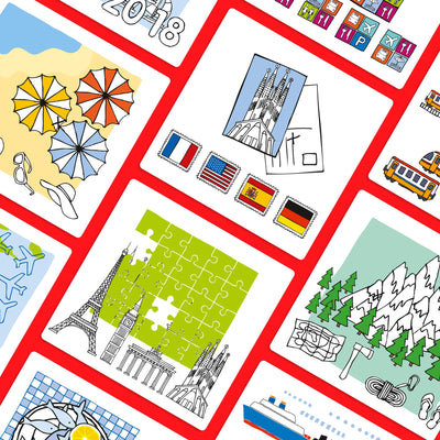 Cards from HABA Logic! CASE Expansion Set - Vacation & Travel