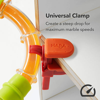 Marble Run Master Construction Set - Universal Clamp - create a steep drop for maximum marble speeds