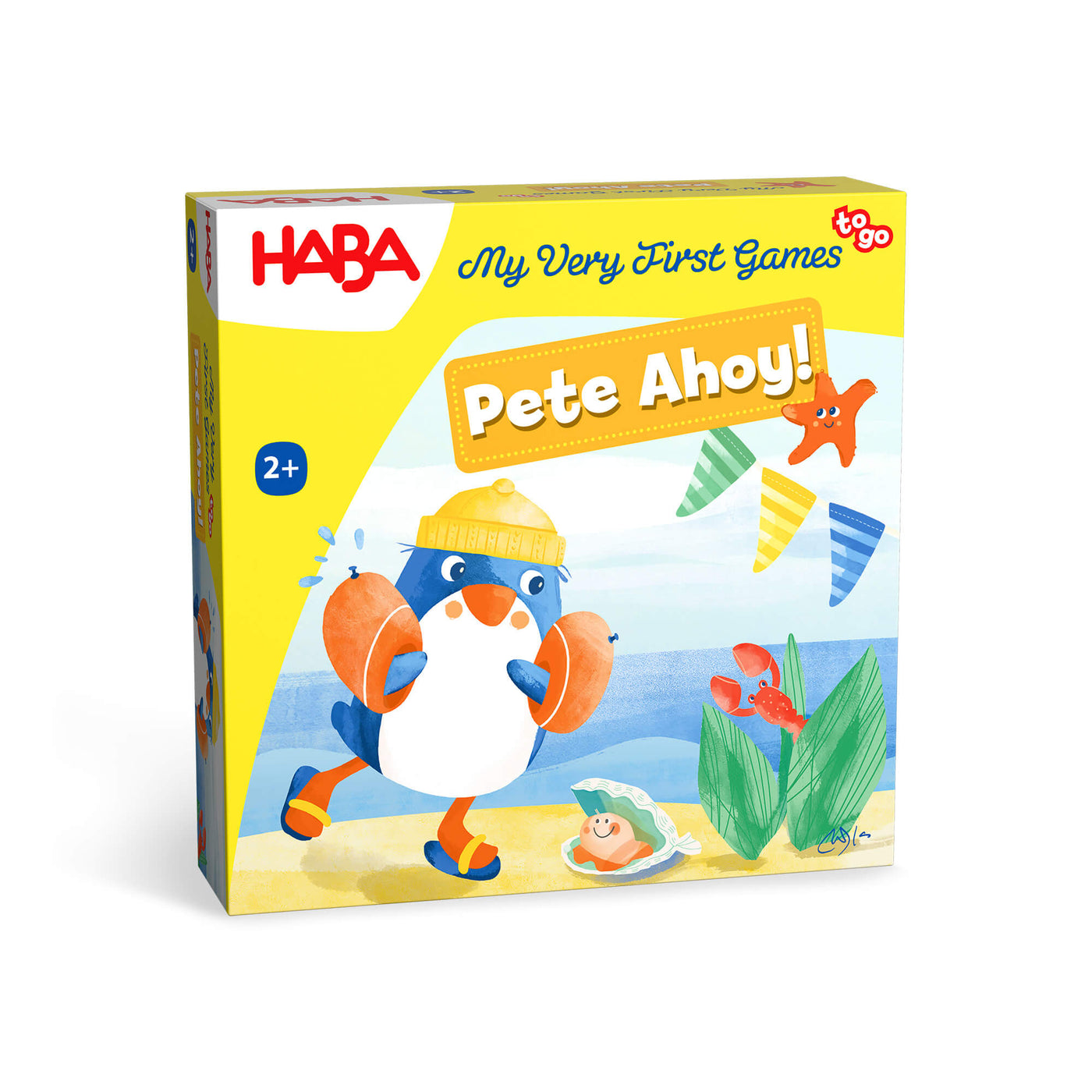 My Very First Games To Go - Pete Ahoy! game box on a white background