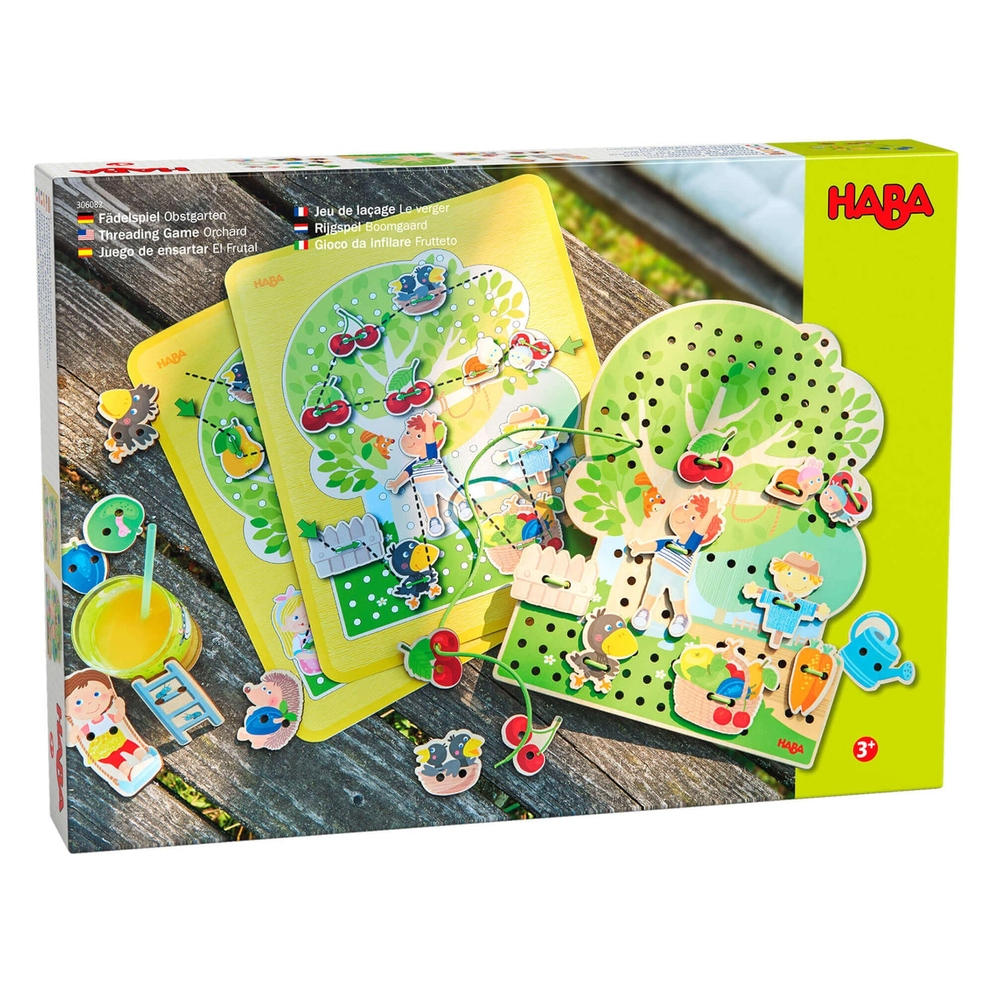 Orchard 31 Piece Threading Game by HABA game box