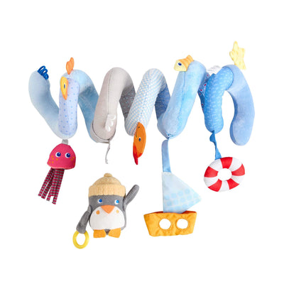 Penguin Activity Spiral Stroller & Car Seat Toy on a white background.