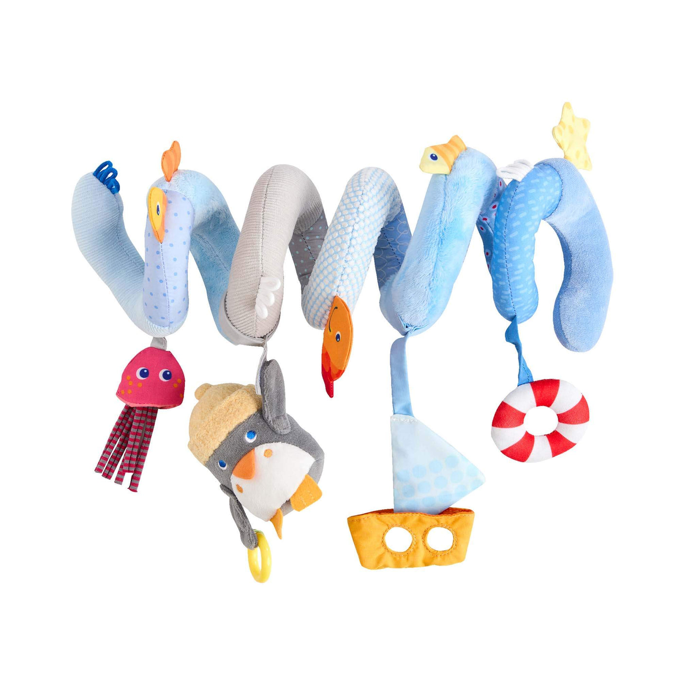 Penguin Activity Spiral Stroller & Car Seat Toy on a white background.