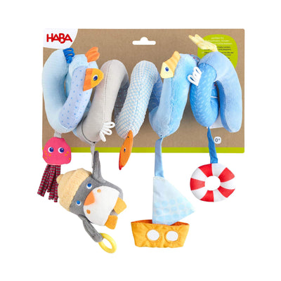 Penguin Activity Spiral Stroller & Car Seat Toy on a white background.