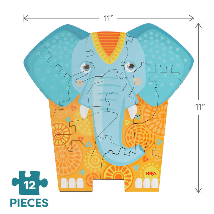 HABAなど Elephant 2-in-1 Wooden Puzzle– HABA USA