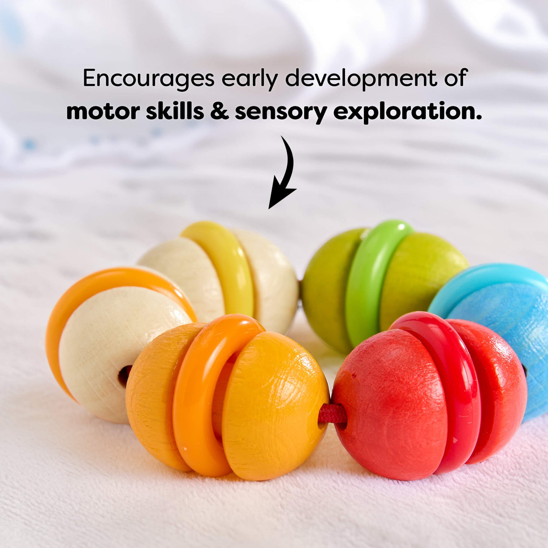 Rainbow Rattle Grasping and Teething Toy– HABA USA