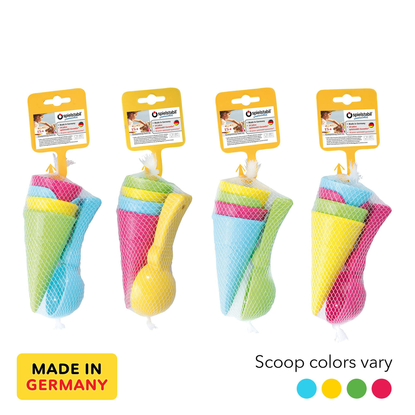 Ice Cream 5 Piece Set with 4 Cones and a Scoop - HABA USA