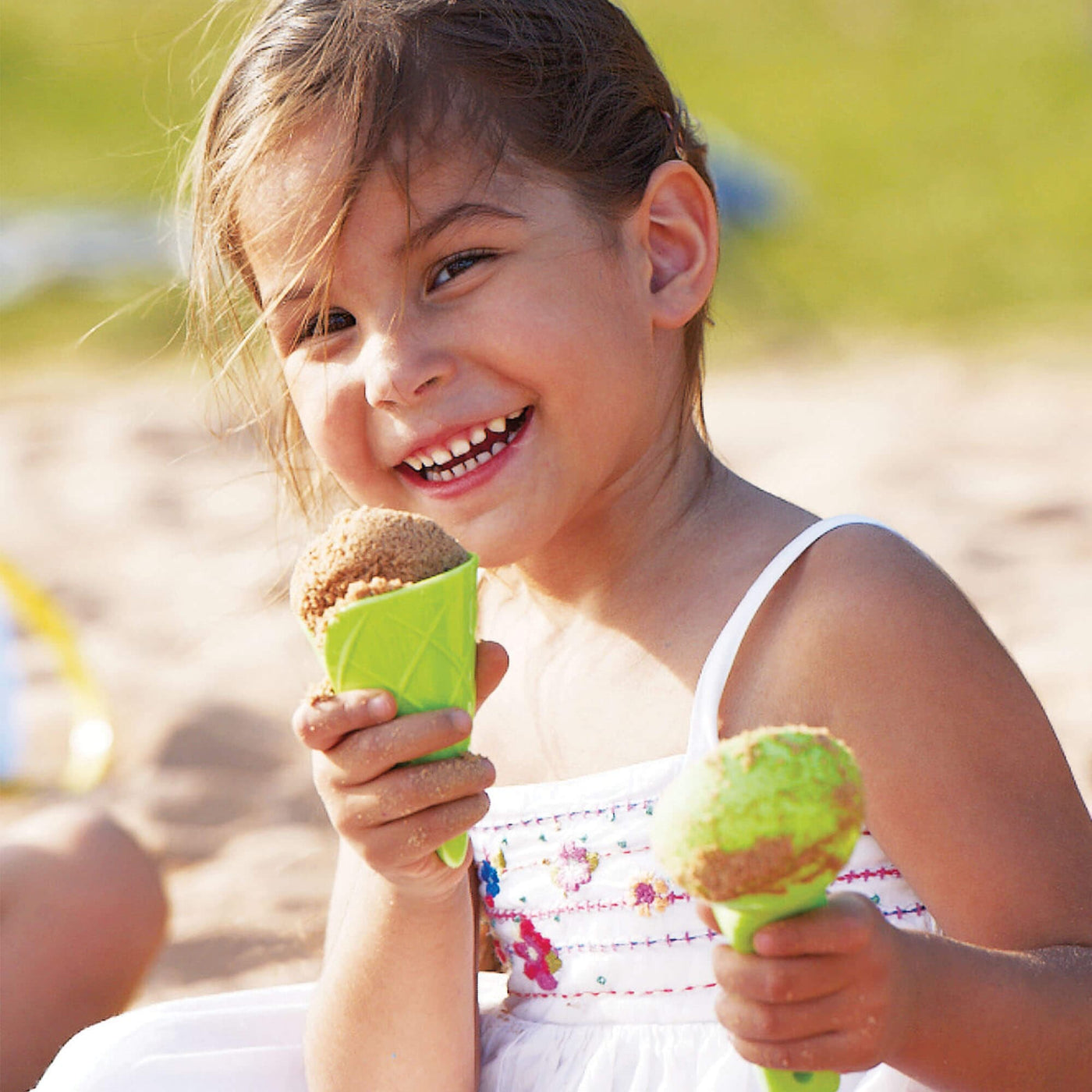 Ice Cream 5 Piece Set with 4 Cones and a Scoop - HABA USA