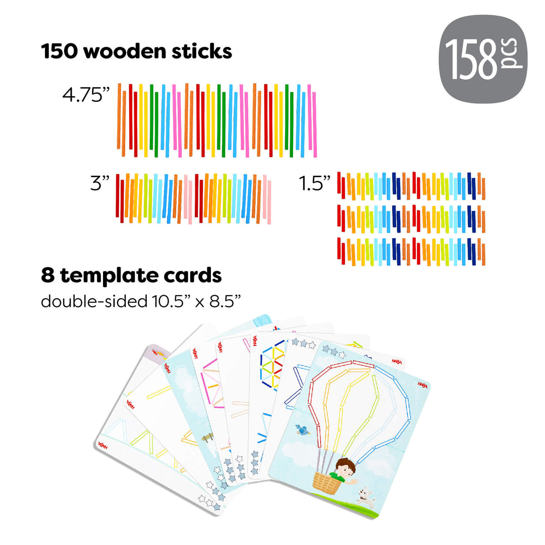 Stabix Wooden Arranging & Matching Game– HABA USA