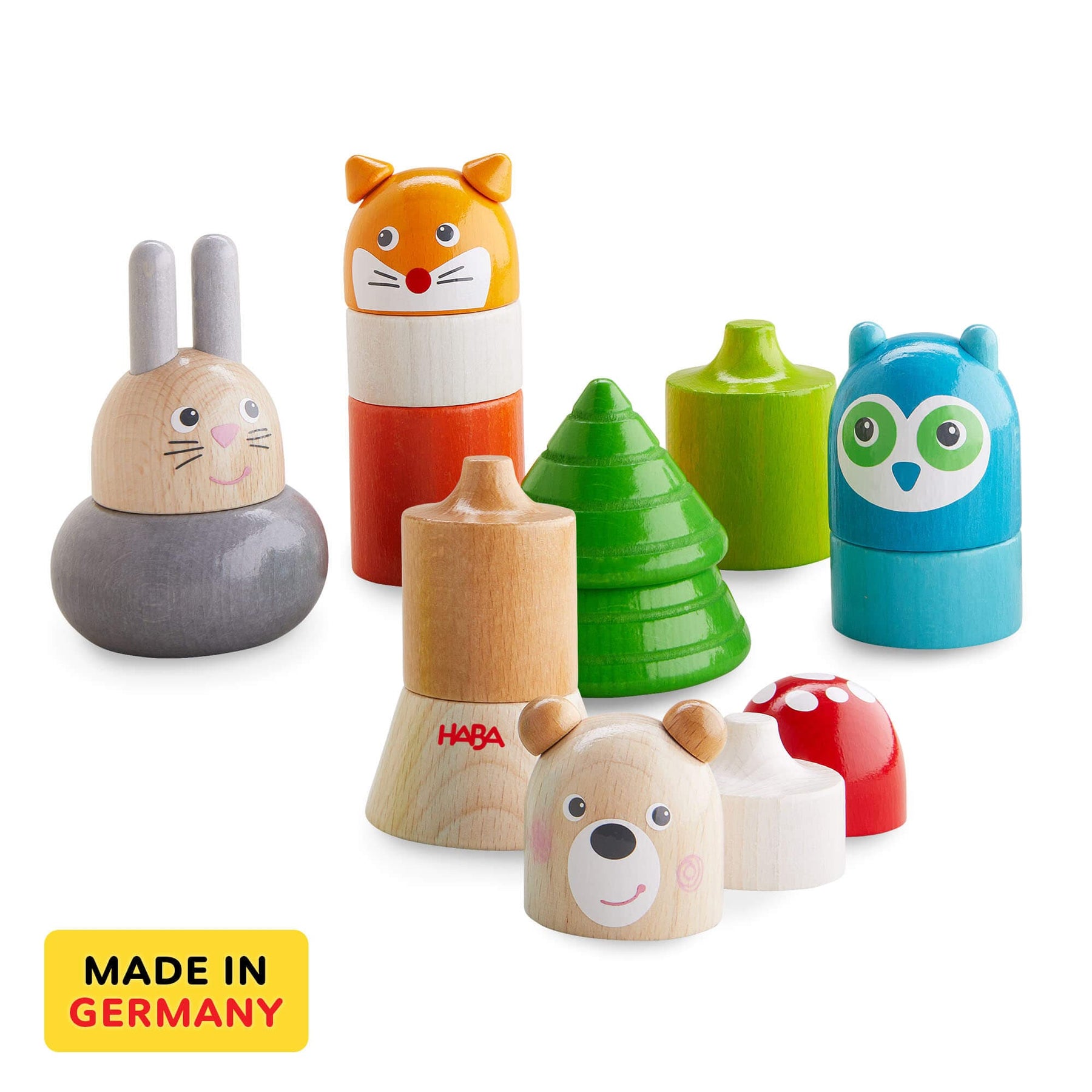 Forest Animals Wooden Stacking Toy– HABA USA