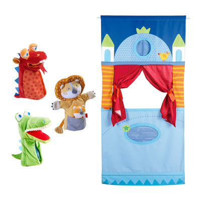 HABA Puppet Theater Bundle with 3 puppets and Puppet Theater