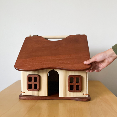 Thimbleberry Cottage - Classic Waldorf Wooden Dollhouse - Bella Luna Toys