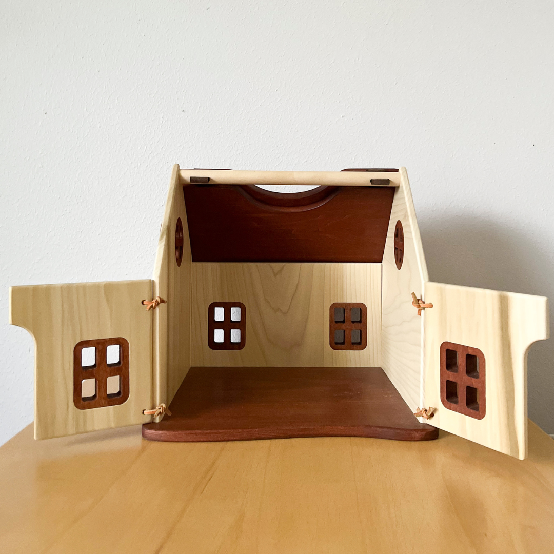 Bella Luna Toys - Thimbleberry Cottage - Classic Wooden Dollhouse - Bella Luna Toys