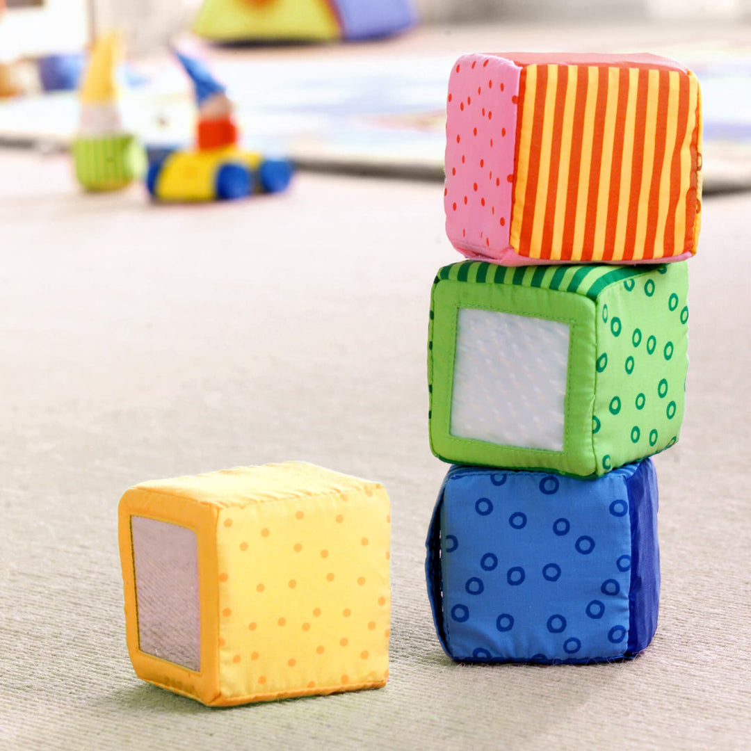 Happy Quartett Baby's 4 Piece Soft Block Set | HABA USA