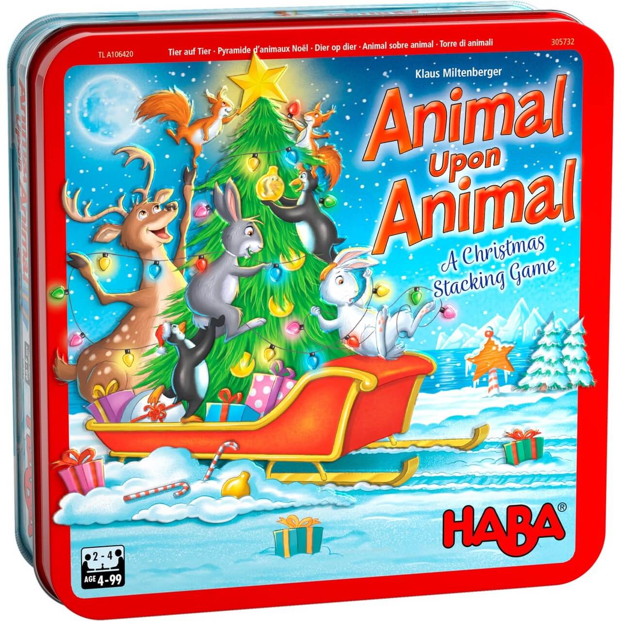 Animal Upon Animal Christmas Stacking Game