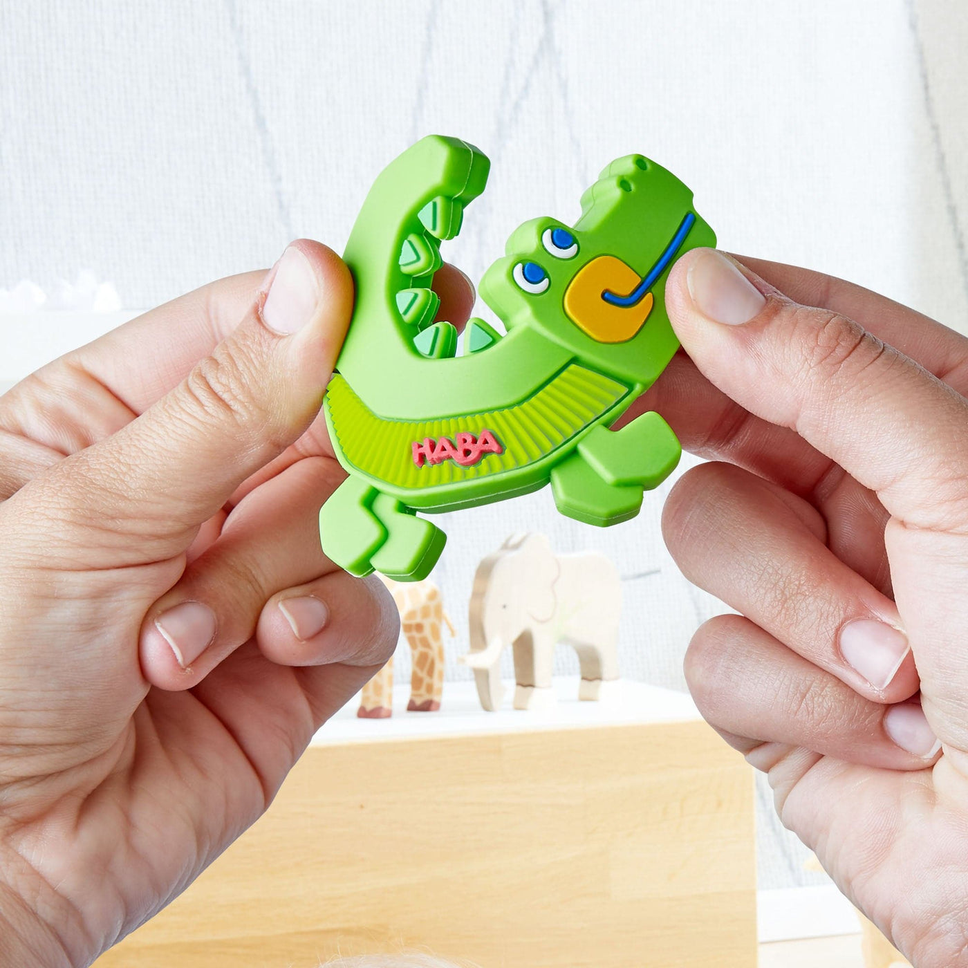 Crocodile Silicone Teething Toy - HABA USA