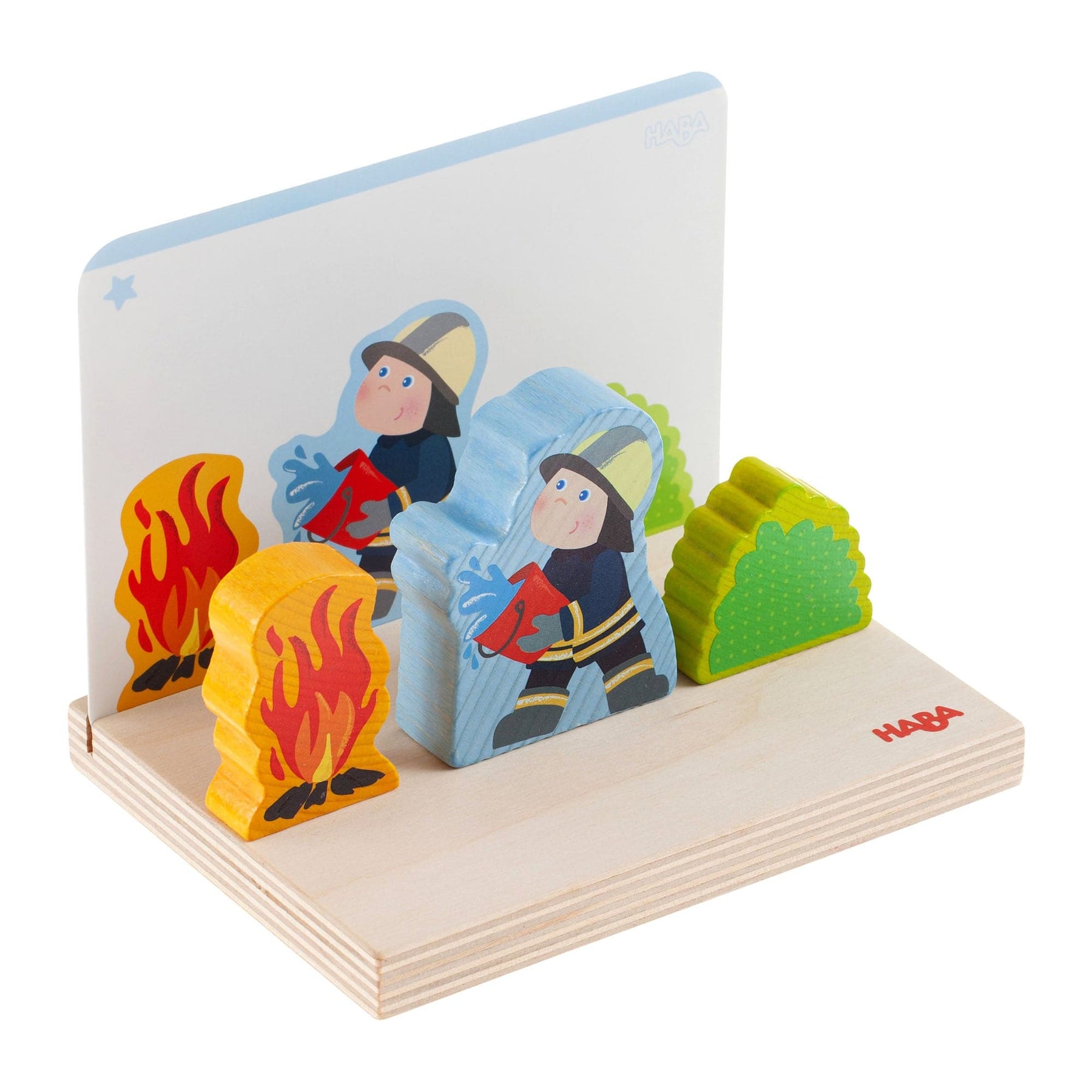 Haba Fire Brigade Sturdy Cardboard Nesting & Stacking Cubes