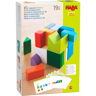 Chromatix 3D Arranging Game Wooden Building Blocks - HABA USA