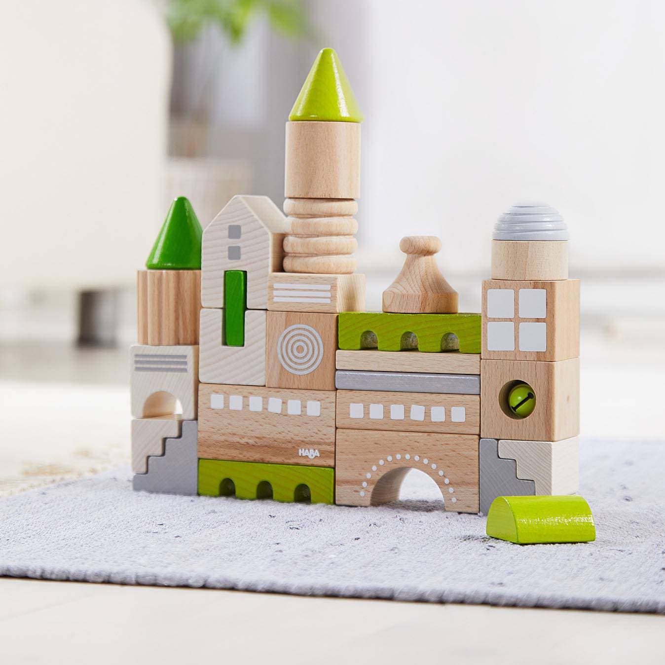 Coburg 28 Piece Wooden Building Blocks HABA USA