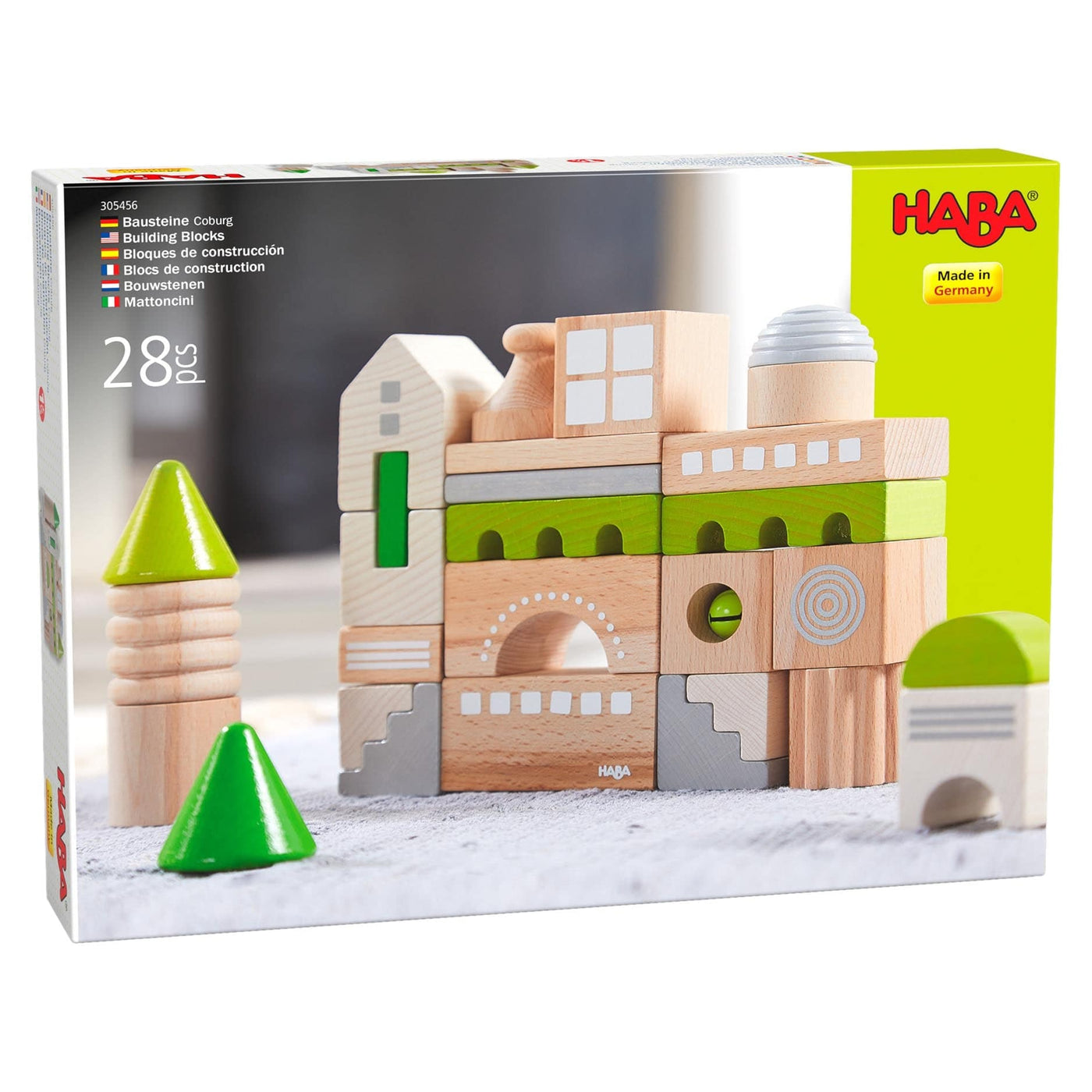 Coburg 28 Piece Wooden Building Blocks - HABA USA