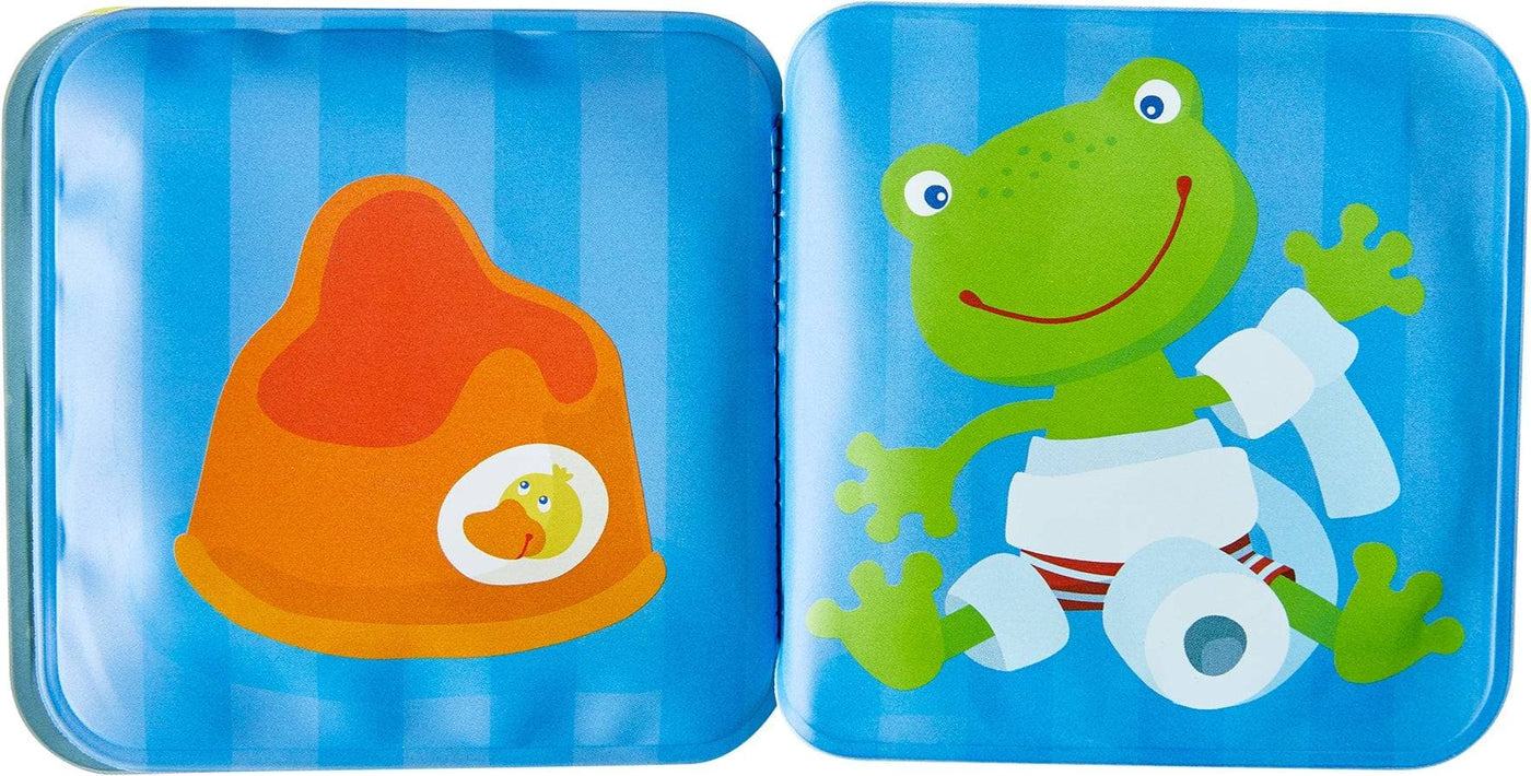 Fritz the Frog Mini Bath Book with Rattle - HABA USA