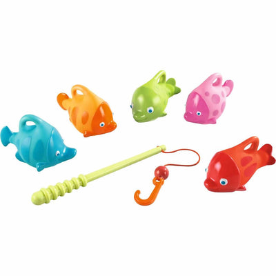 Ocean Fishing Fun Bath Toy with 5 Squirting Fish - HABA USA