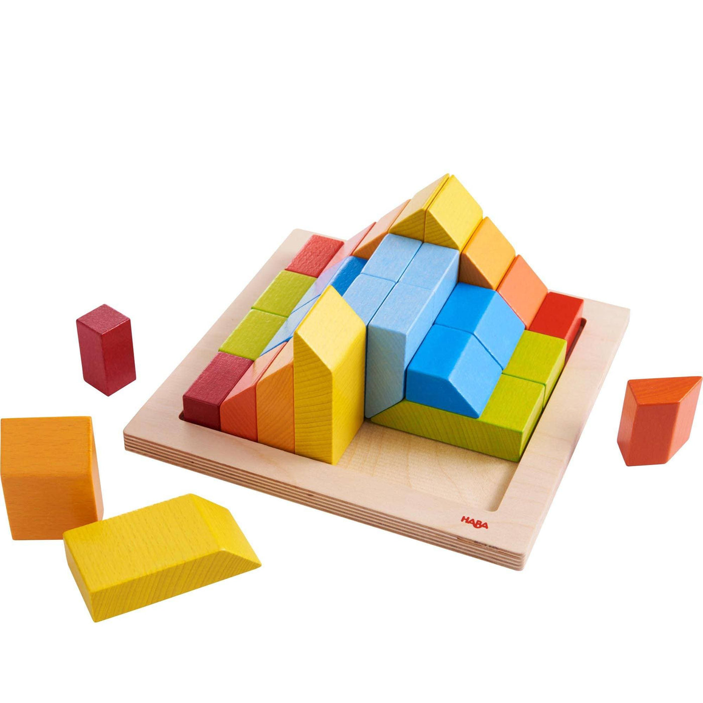 Creative Stones 3D Wooden Arranging Blocks - HABA USA