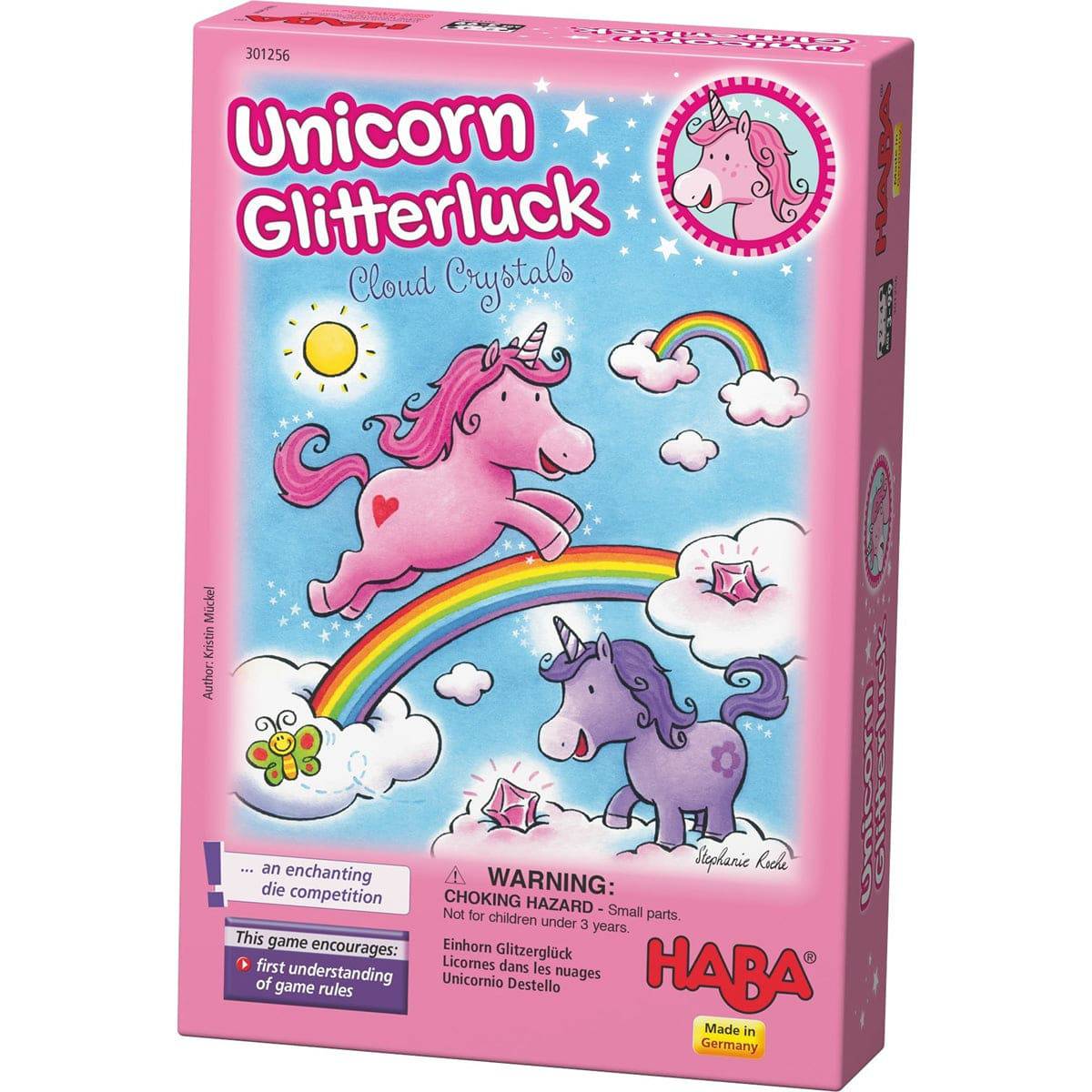 Unicorn Glitterluck - Cloud Crystals Game - HABA USA
