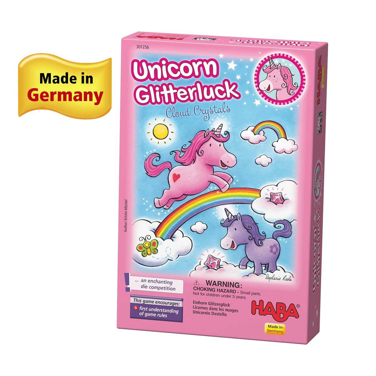 Unicorn Glitterluck - Cloud Crystals Game - HABA USA