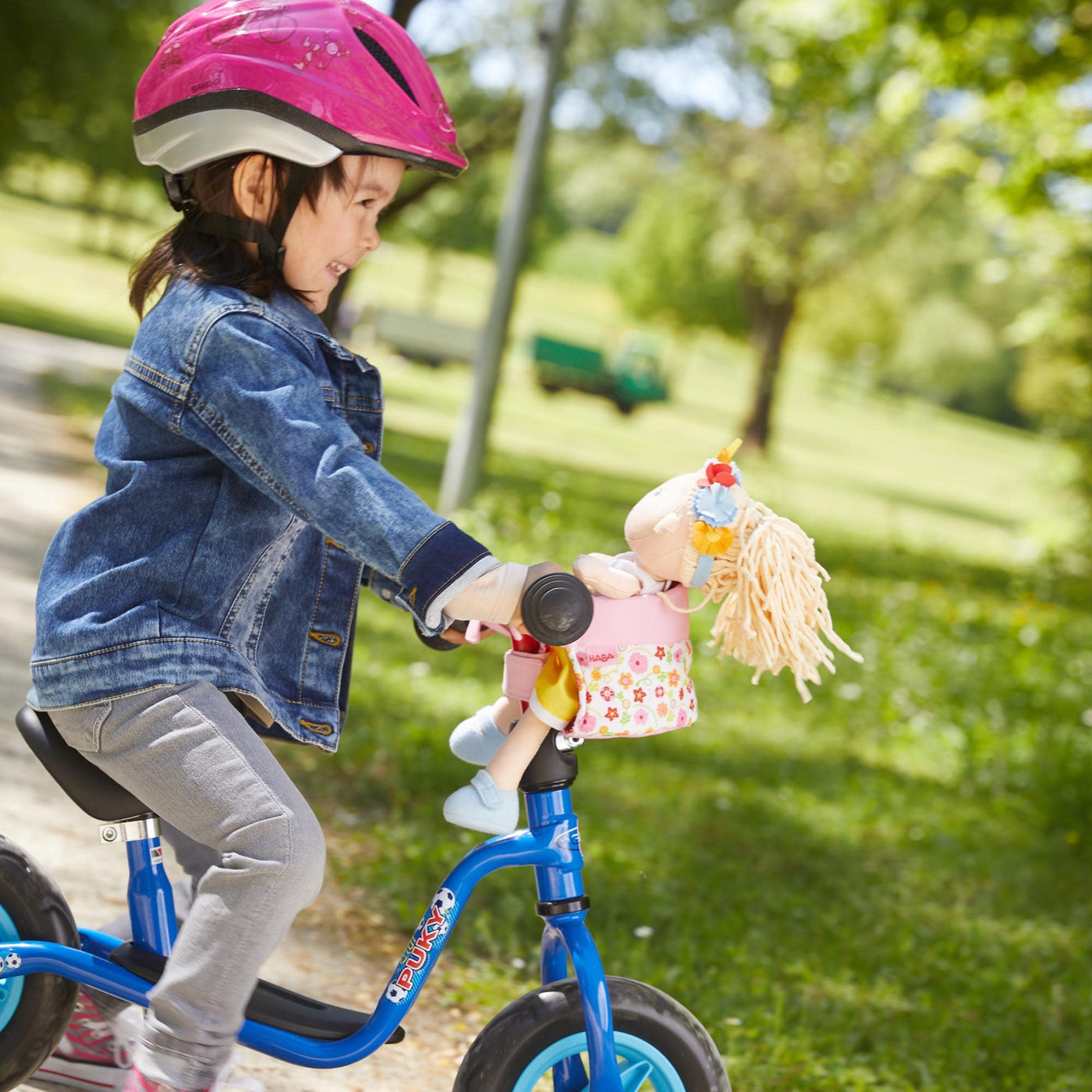 Soft Doll's Bike Seat Flower Meadow - HABA USA