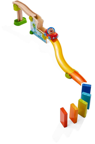 Kullerbu Jump into Car Dominos Play Set - HABA USA