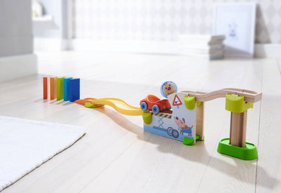 Kullerbu Jump into Car Dominos Play Set - HABA USA