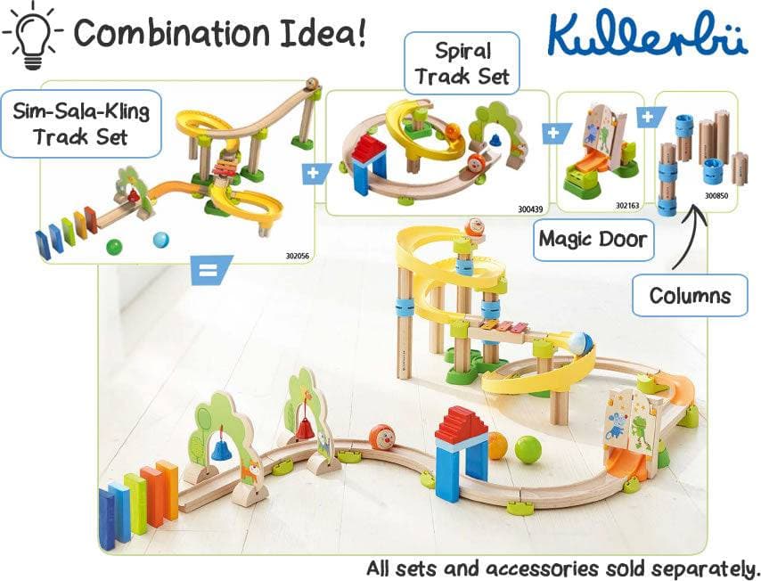 Haba Jeu Magnétique Kullerbü Ball Track Set Windmill Track 300438  Multicolore