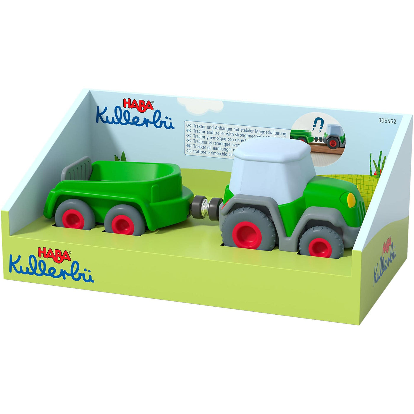 Kullerbu Tractor and Trailer with Momentum Motor - HABA USA