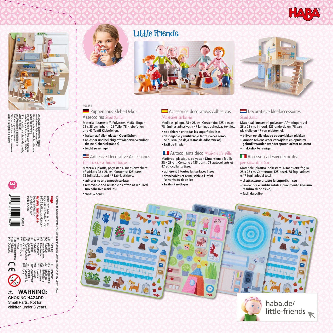 Little Friends Town Villa Decorative Decals - HABA USA