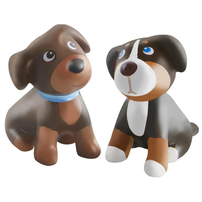 Little Friends Brown and Tricolor Puppies Play Set - HABA USA