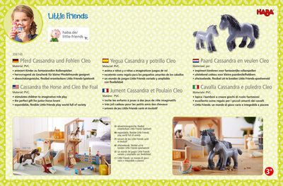 Little Friends Cassandra the Horse and Cleo the Foal - HABA USA