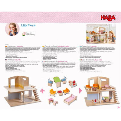 Little Friends Dollhouse Town Villa with Furniture - HABA USA