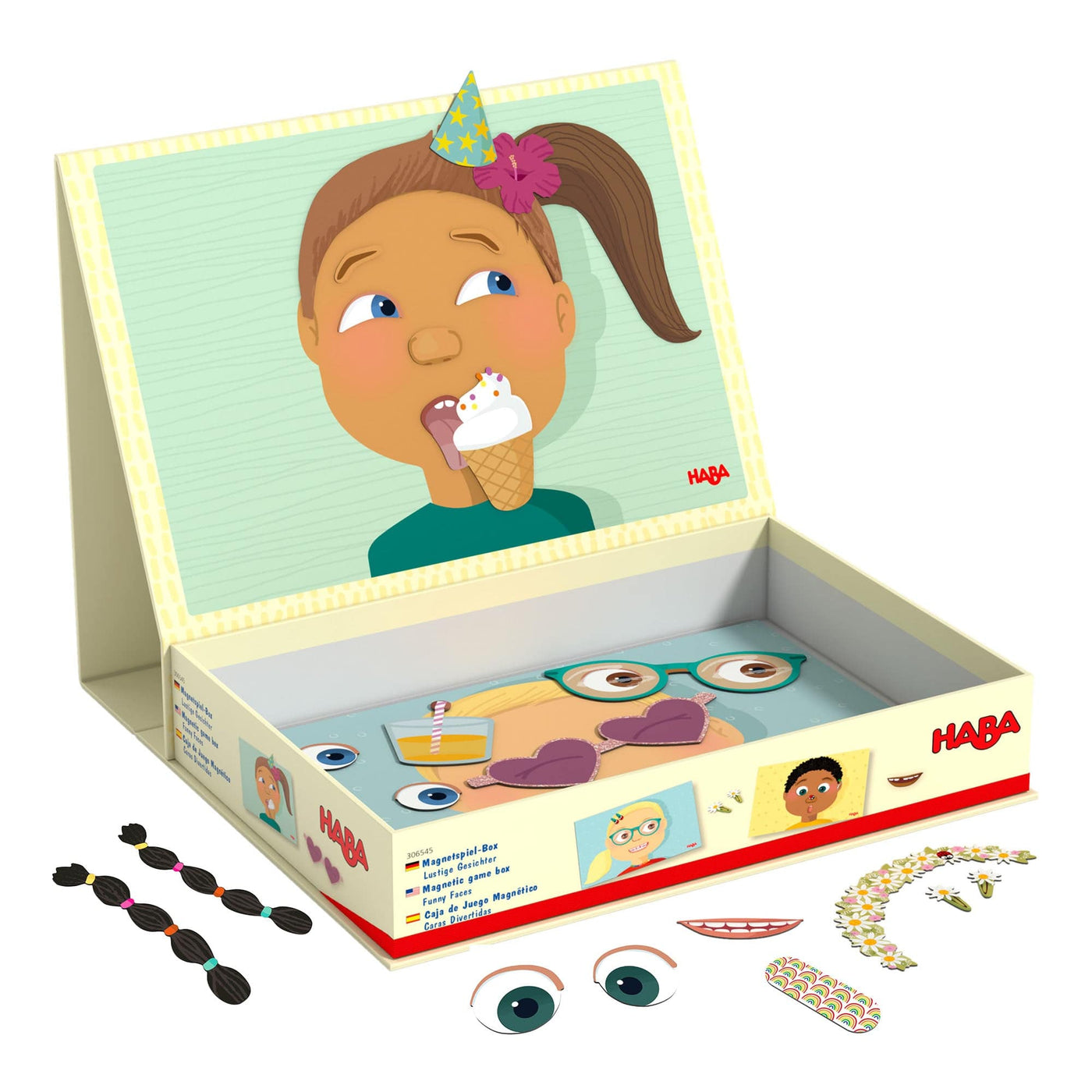Funny Faces Magnetic Game Box | HABA USA