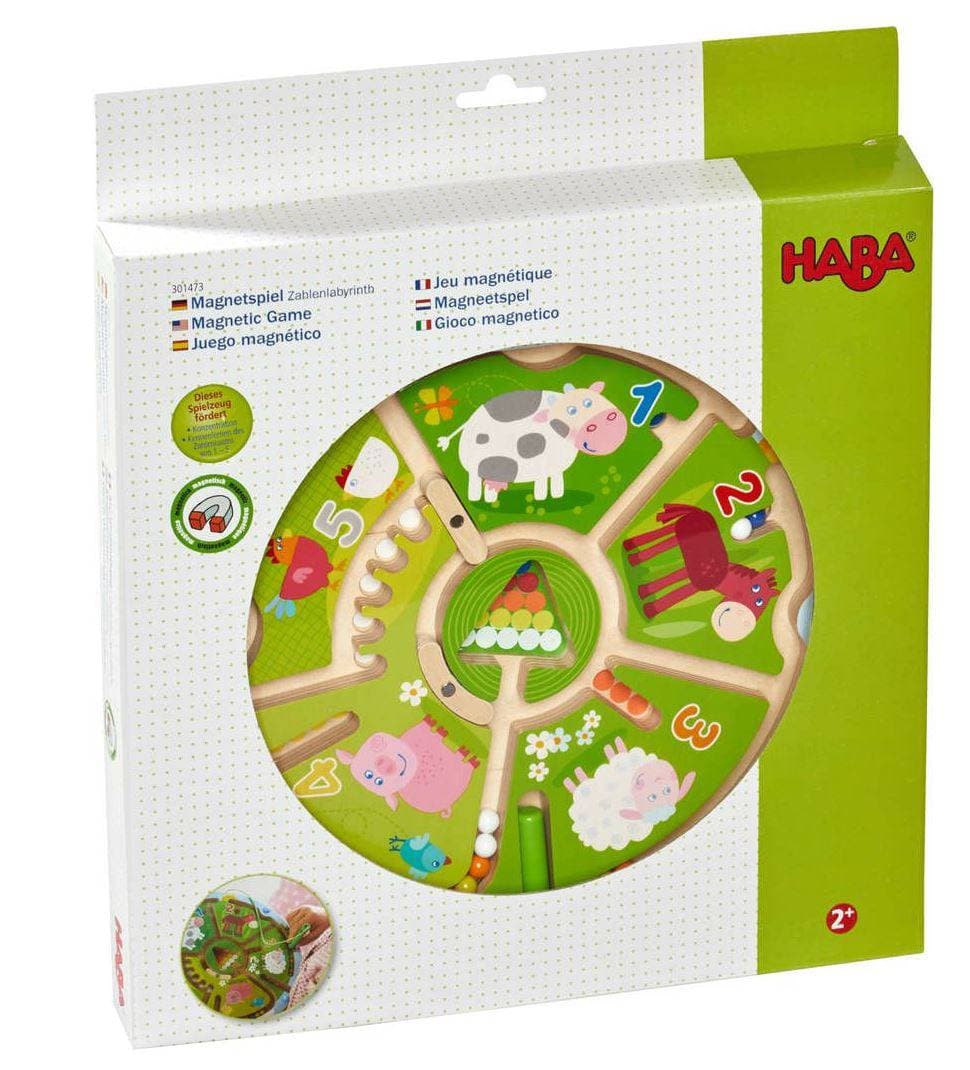 Haba number maze deals magnetic game