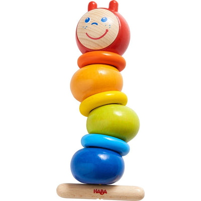 Colorful Caterpillar Wooden Threading Toy - HABA USA