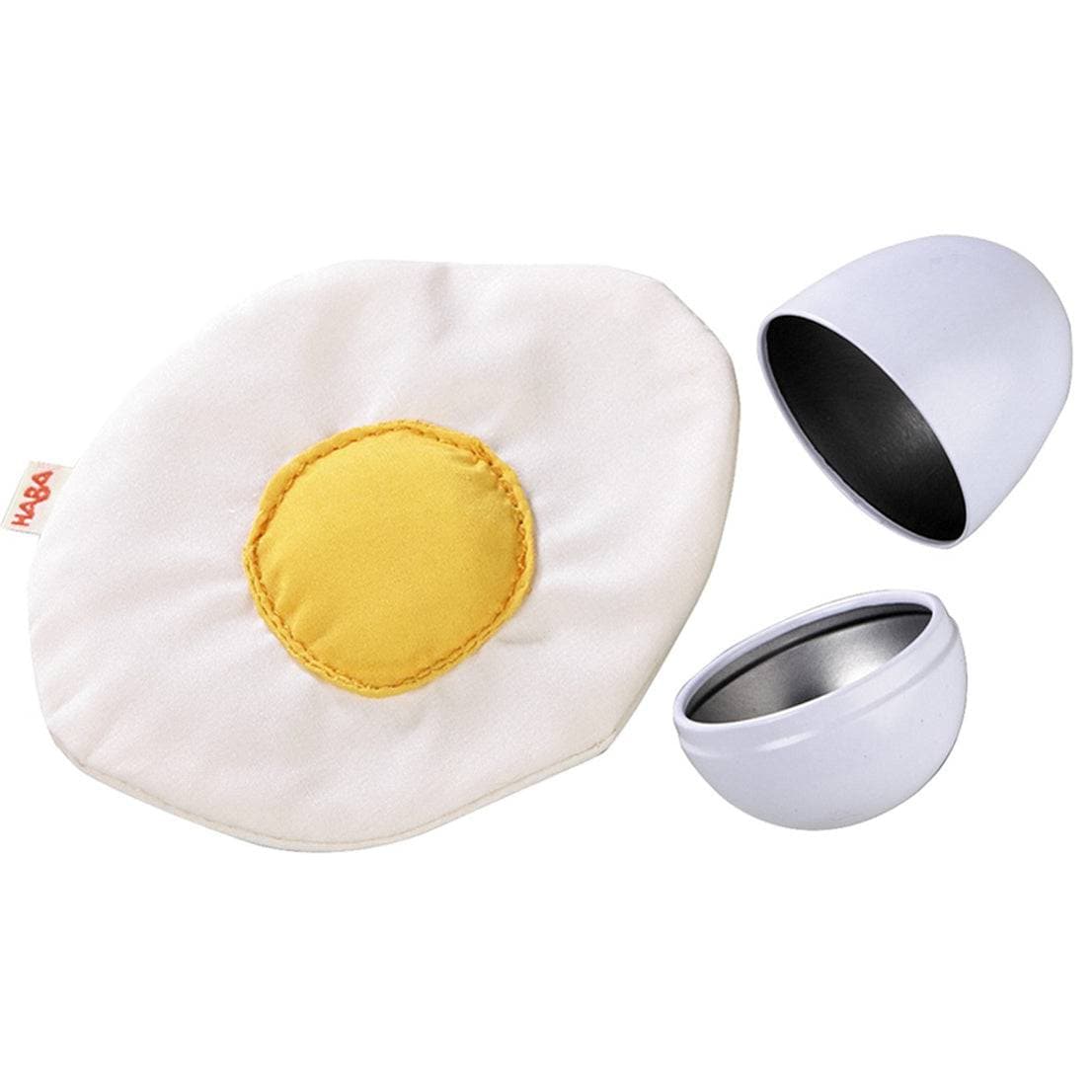Biofino Fried Egg with Metal Shell Soft Play Food - HABA USA