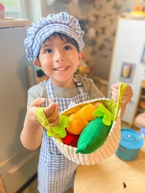 Biofino Vegetable Basket Soft Play Food - HABA USA