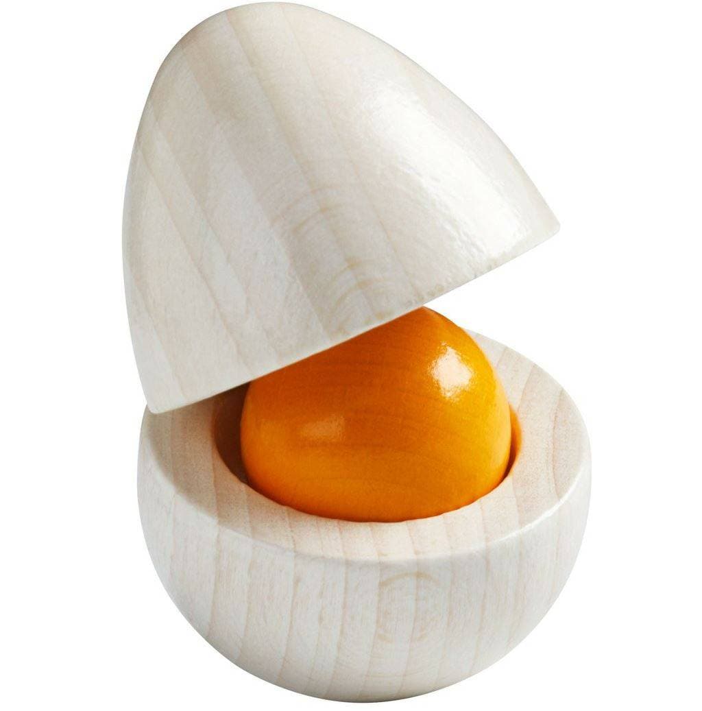 Wooden Eggs with Removable Yolk Play Food - HABA USA