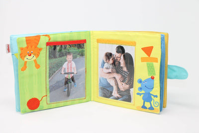 Playmates Soft Fabric Baby Photo Album - HABA USA