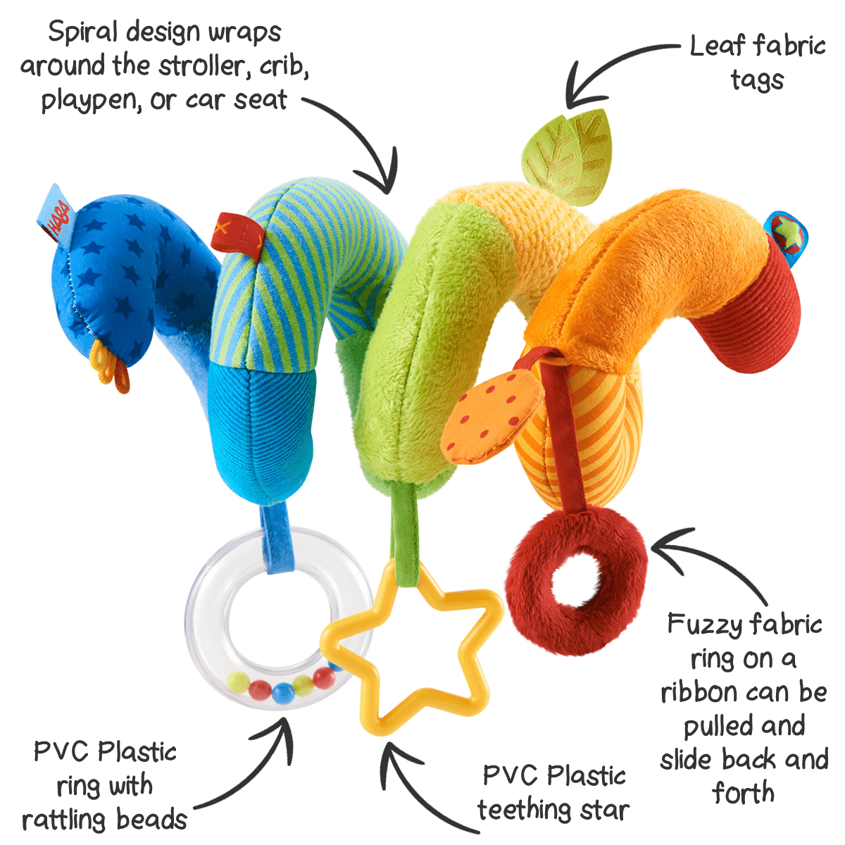 Spiral toy for car seat shop